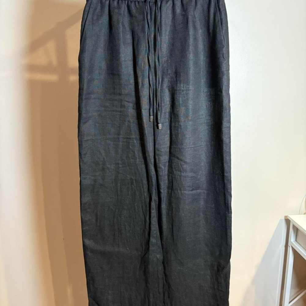 Zara Black Linen Pants